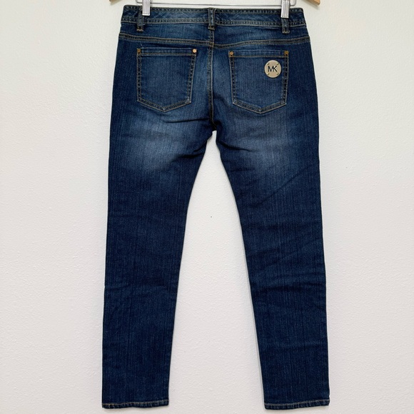 Michael Kors Low Rise Skinny Dark Wash Denim Women’s Blue Jeans, Size 4P - Picture 2 of 8